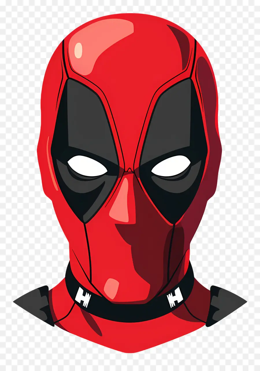 Visage De Deadpool De Dessin Animé，Super Héros Rouge PNG