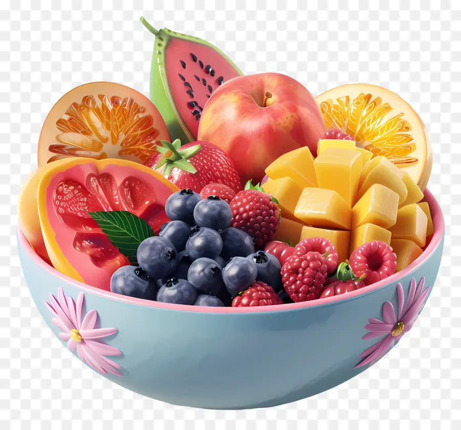 Bol De Fruits Pour Le Petit Déjeuner，Bol De Fruits PNG