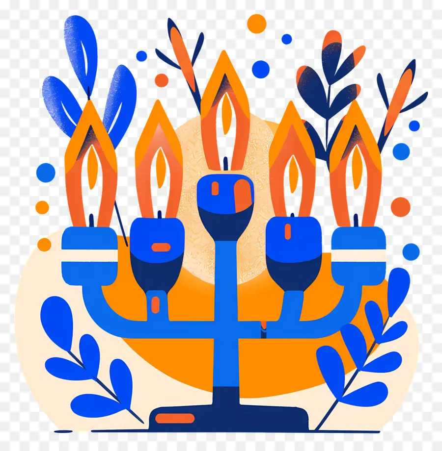 Hanoukka Menorah，Ménorah PNG