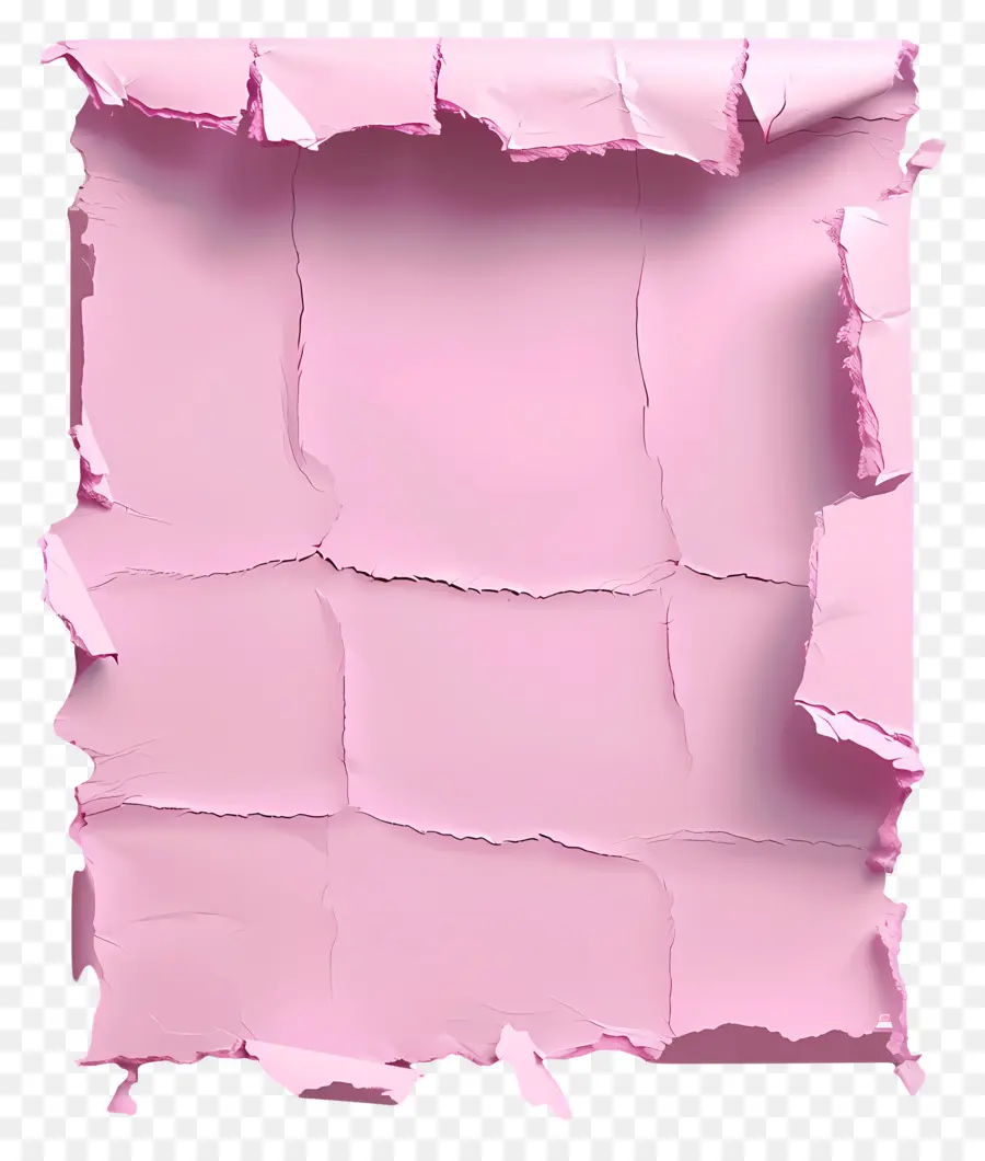 Papier Déchiré Rose，Papier Déchiré PNG