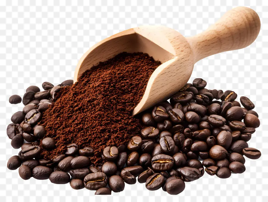 Café En Poudre，Café En Grains PNG