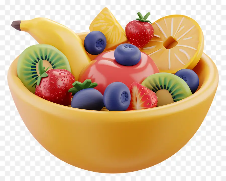 Bol De Fruits Pour Le Petit Déjeuner，Bol De Fruits PNG