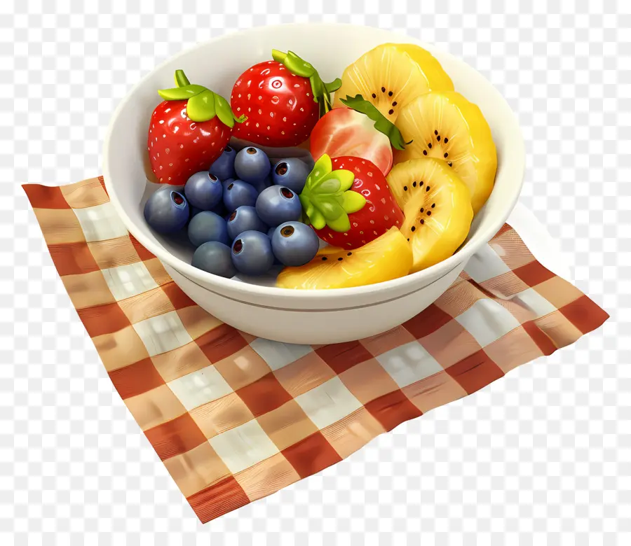 Bol De Fruits Pour Le Petit Déjeuner，Salade De Fruits PNG