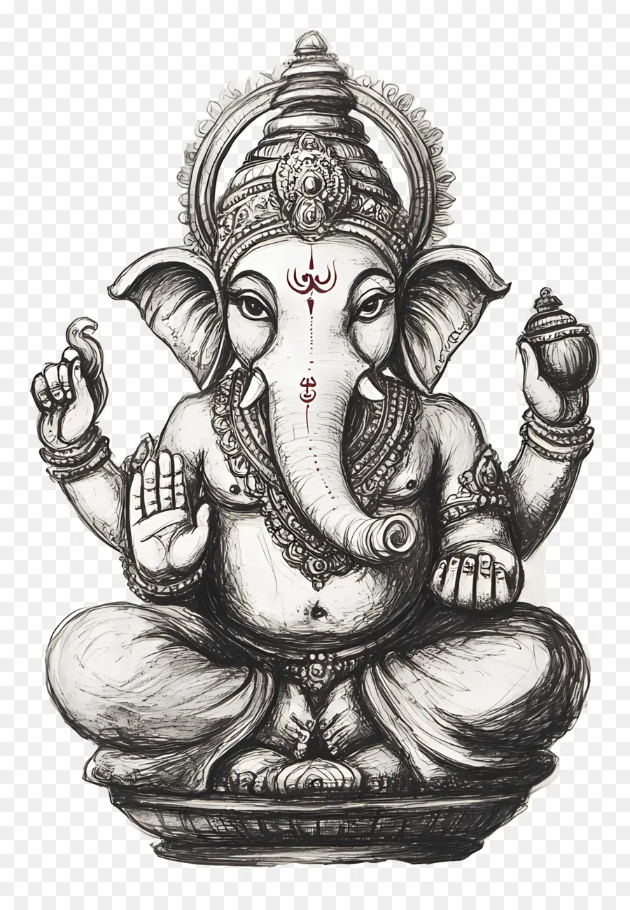 Ganesh，Statue De Ganesh PNG