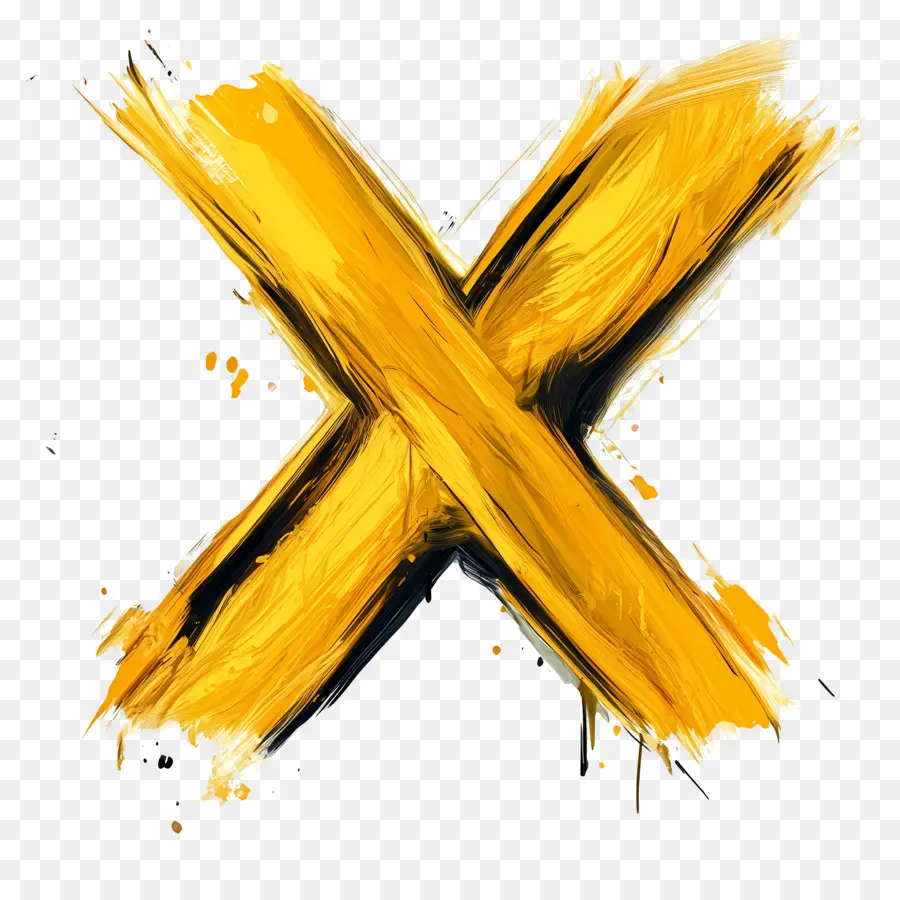 Or X，Jaune X PNG