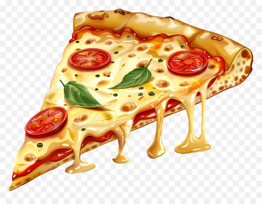 Tranche De Pizza，Pizza PNG