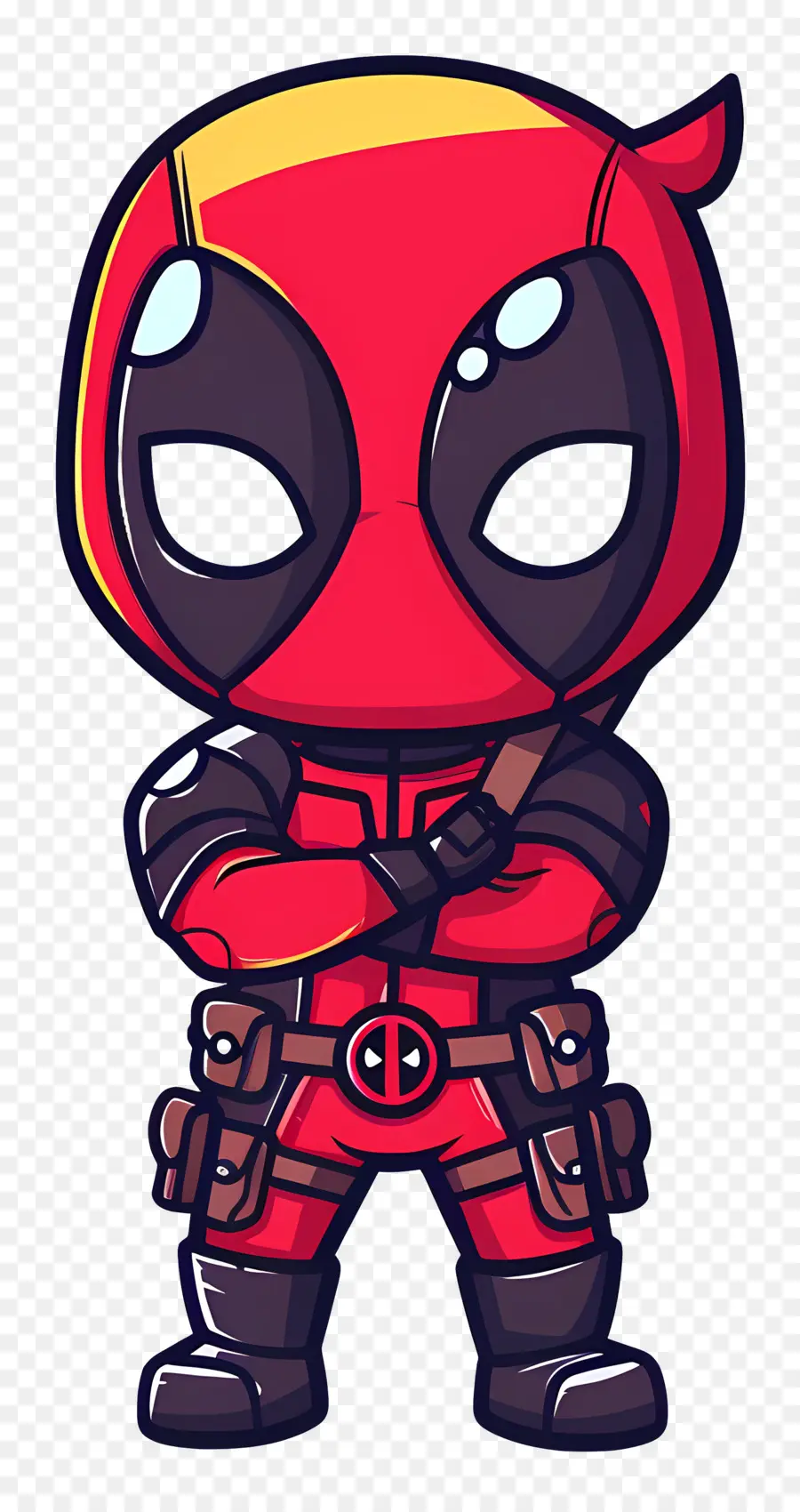 Deadpool Mignon，Super Héros Rouge PNG