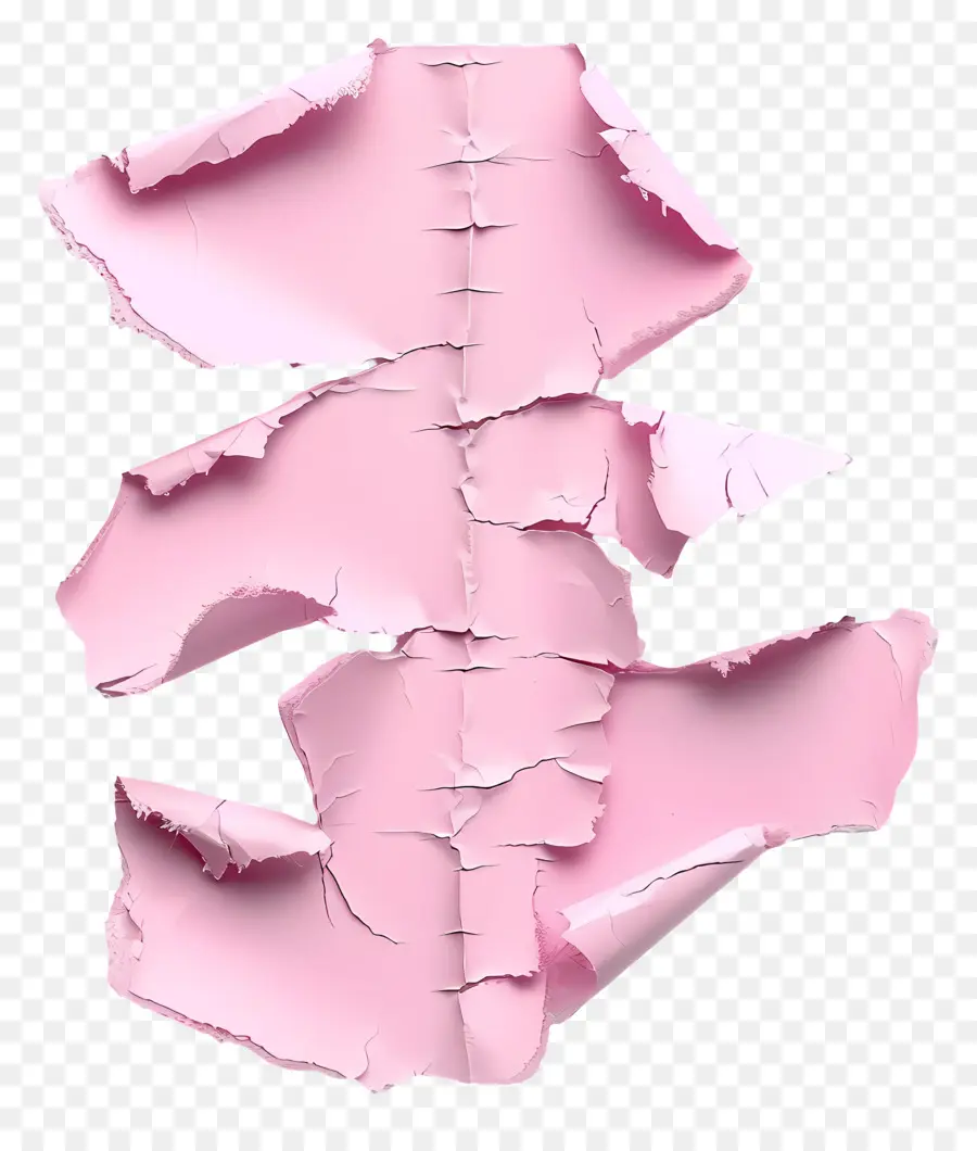 Papier Déchiré Rose，Papier Déchiré PNG