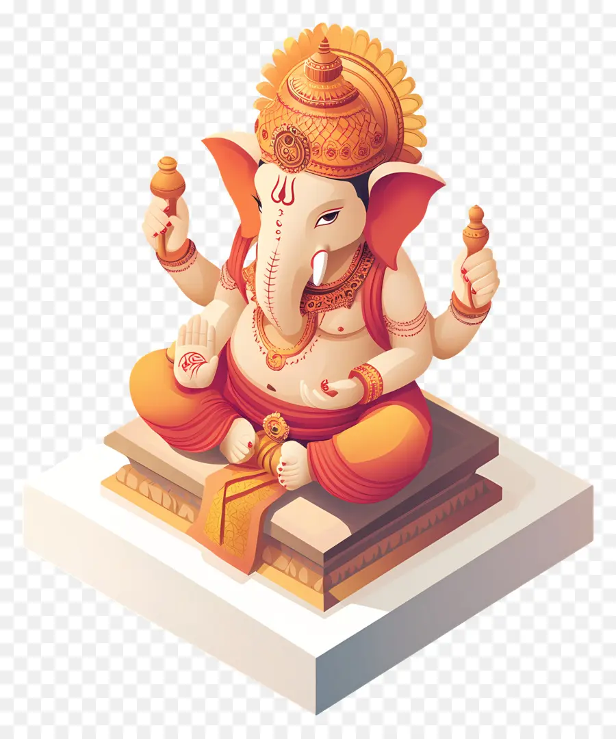 Ganesh，Statue De Ganesh PNG