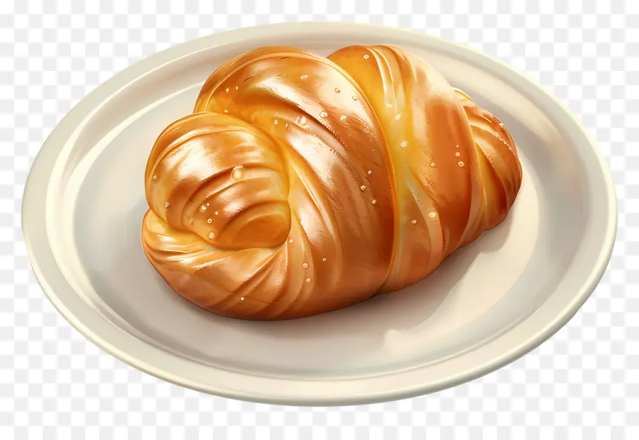 Pain Brioché，Croissant PNG