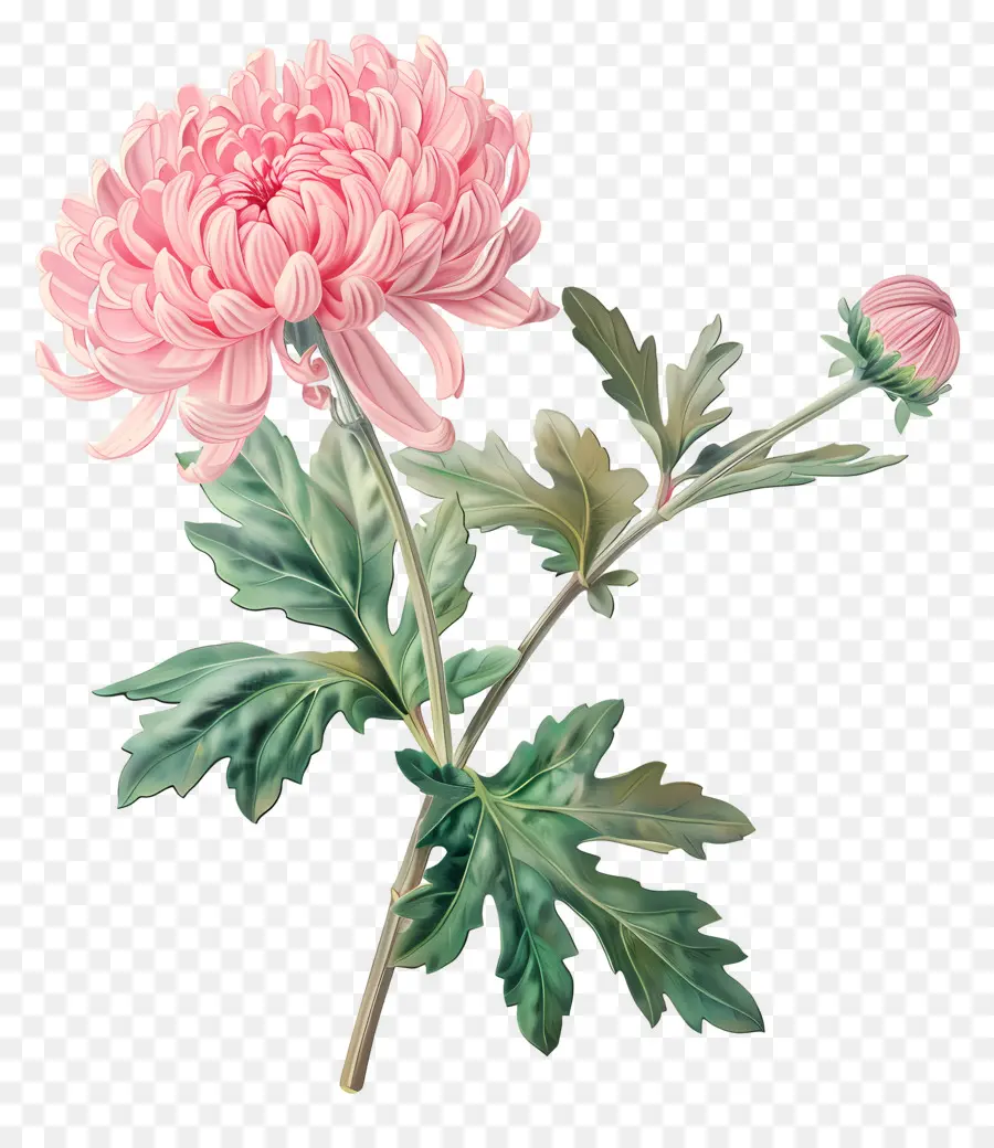 Chrysanthème Rose，Fleurs Roses PNG