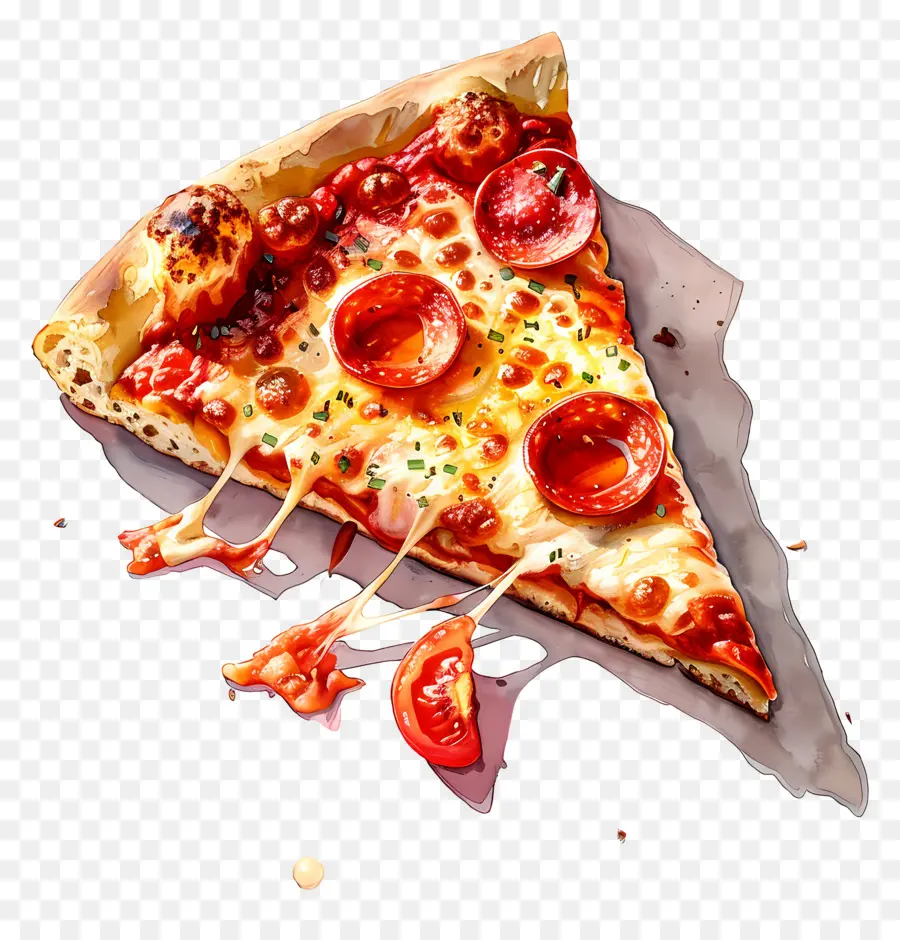 Tranche De Pizza，Fromage PNG