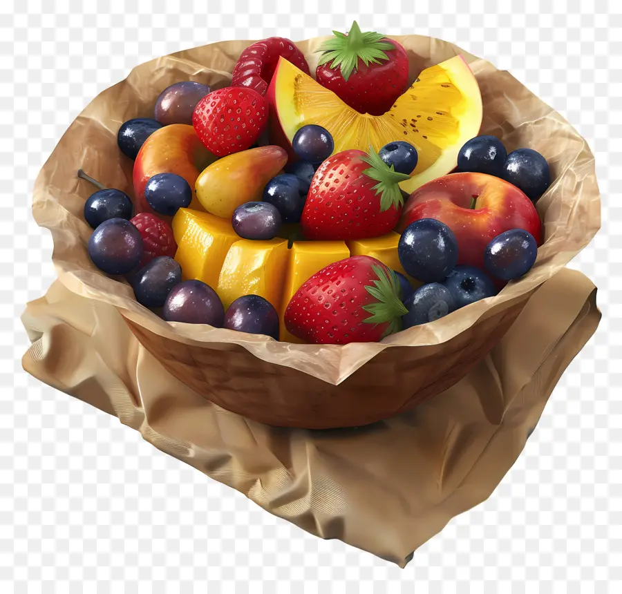 Bol De Fruits Pour Le Petit Déjeuner，Bol De Fruits PNG