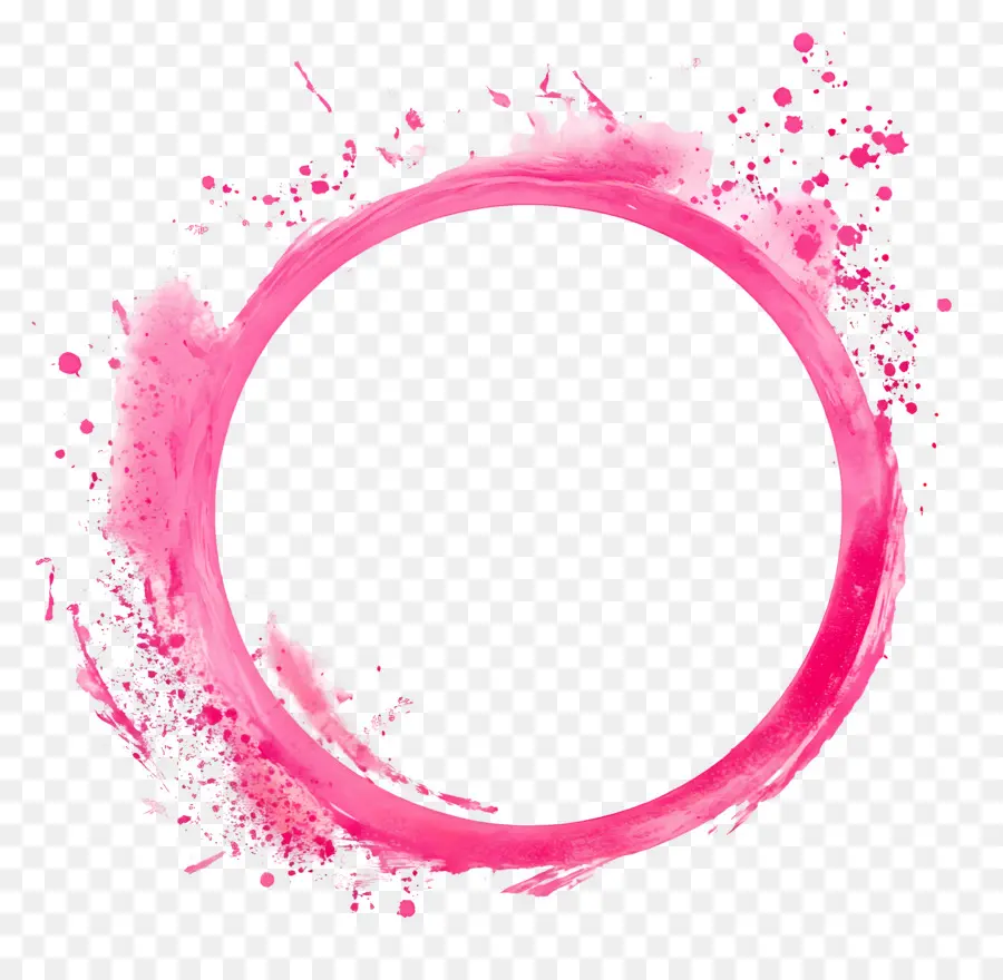 Cadre Cercle Rose，Cercle Rose PNG