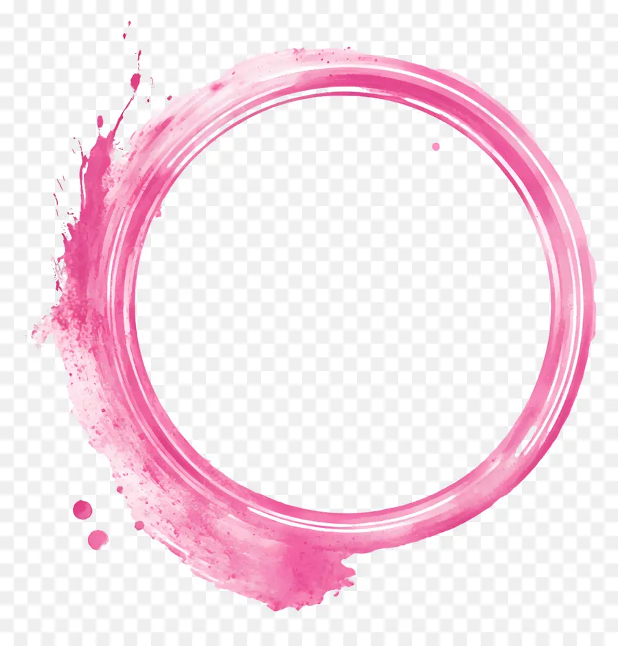 Cadre Cercle Rose，Cercle Rose PNG