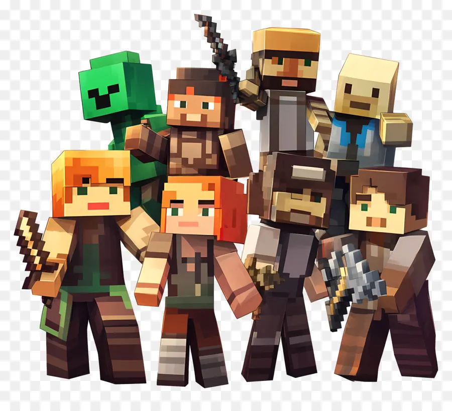 Minecraft，Personnages Minecraft PNG