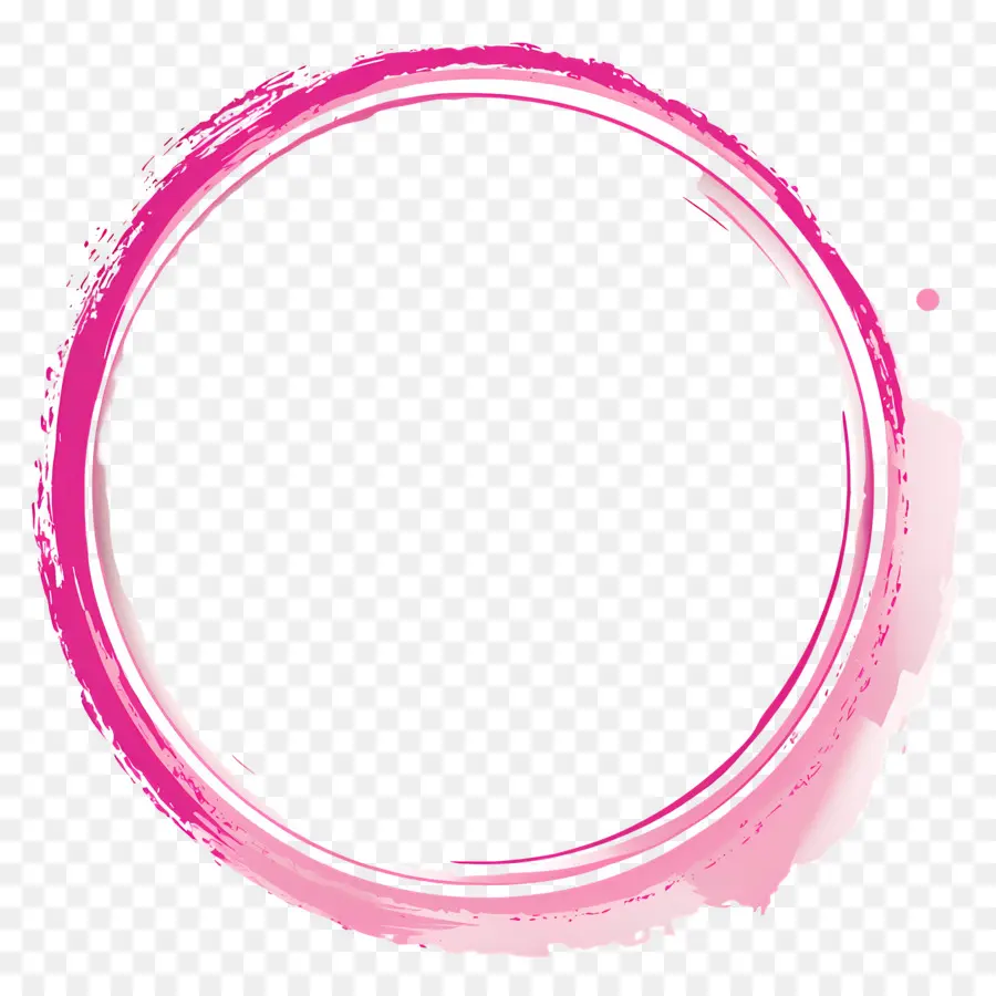 Cadre Cercle Rose，Cercle Rose PNG