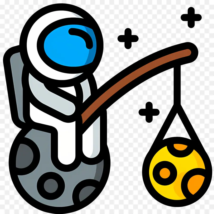 Astronaute，Pêche PNG