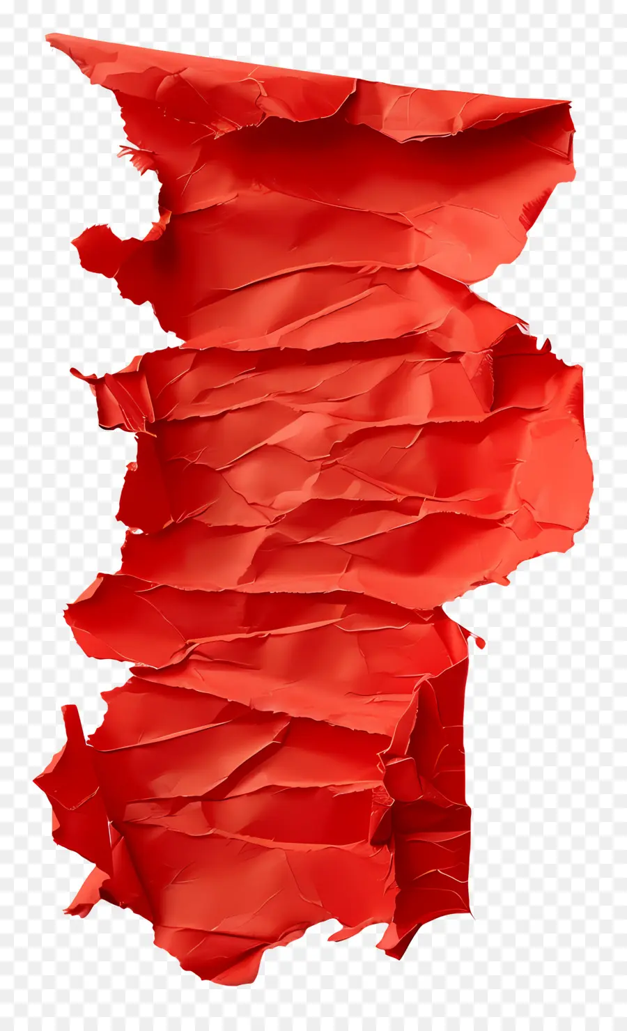 Papier Déchiré Rouge，Déchiré PNG