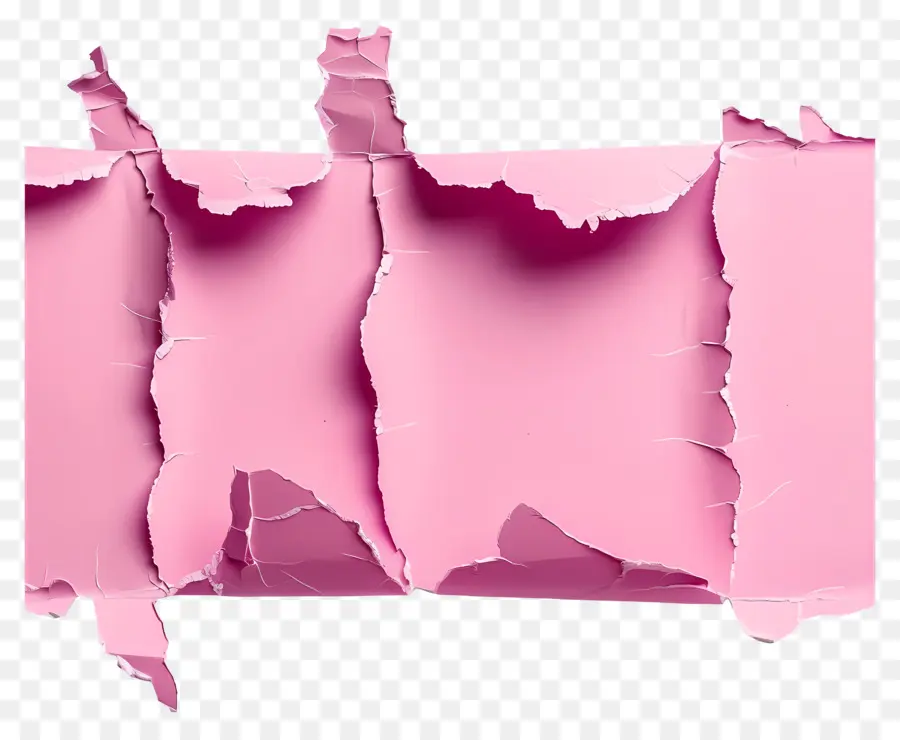 Papier Déchiré Rose，Papier Déchiré PNG