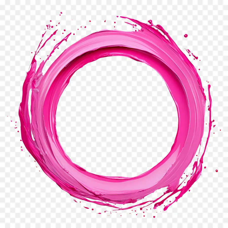 Cadre Cercle Rose，Cercle Rose PNG