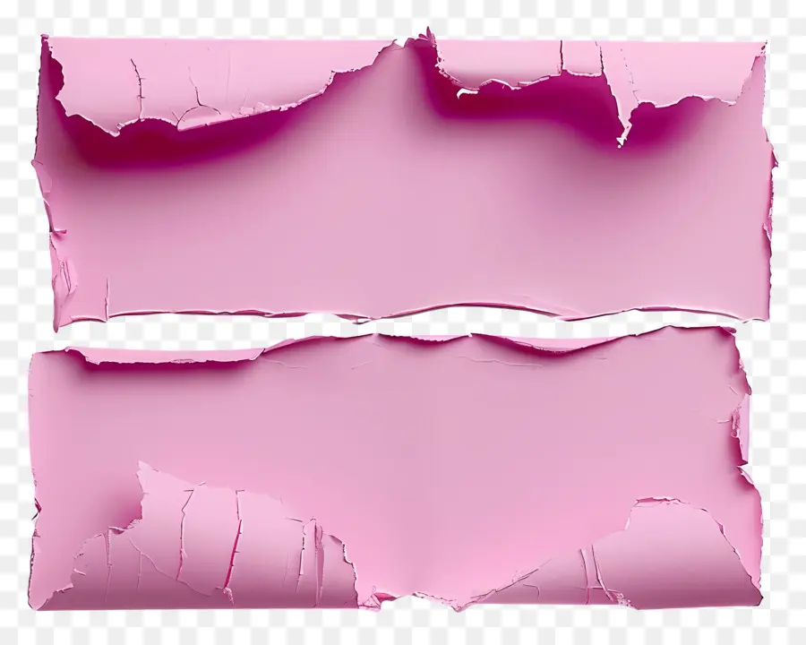 Papier Déchiré Rose，Papier Déchiré PNG