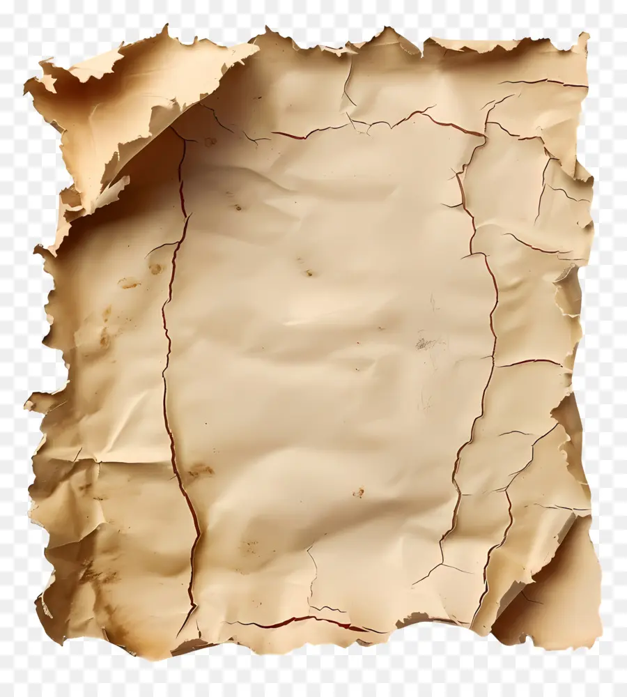 Vieux Papier Déchiré，Papier Froissé PNG