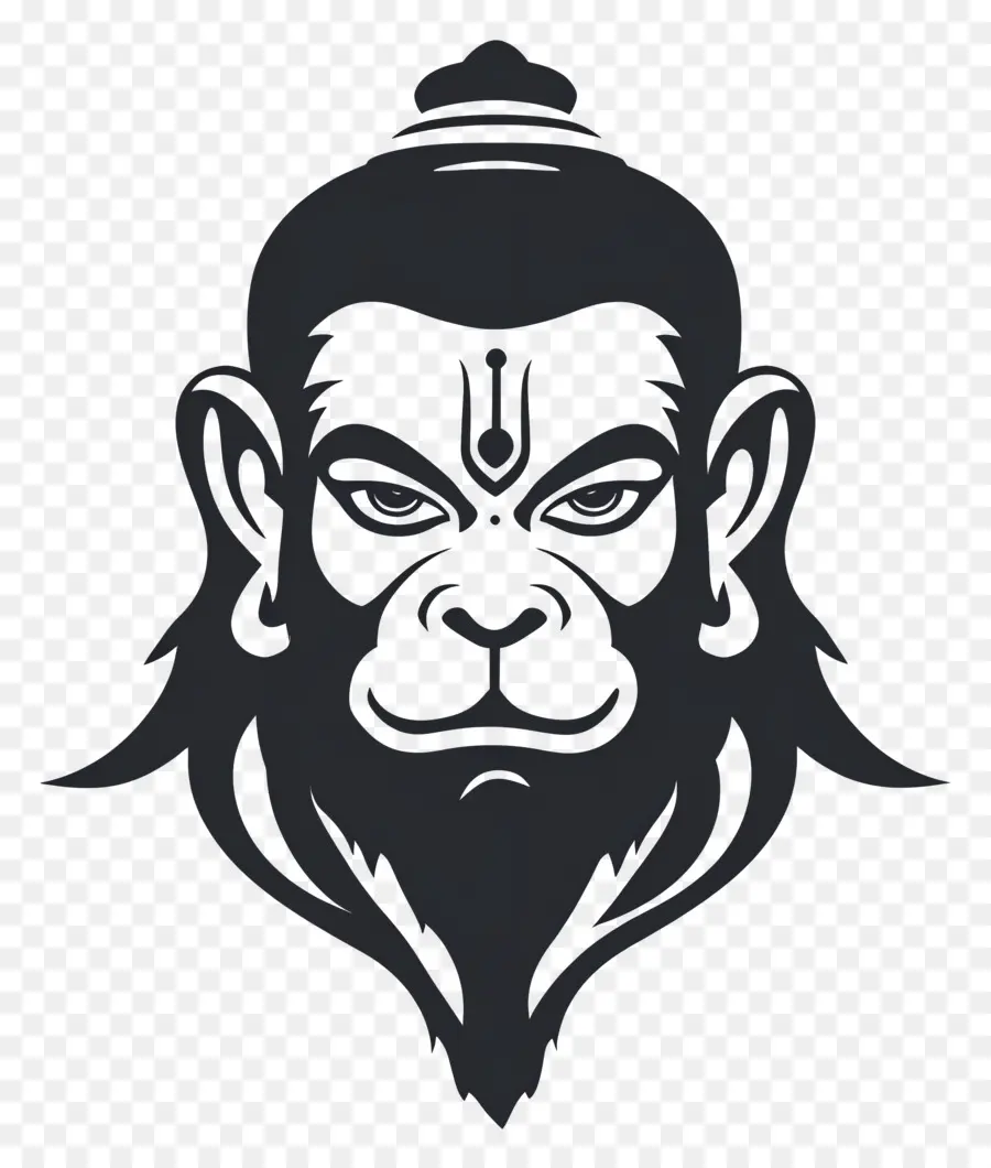 Hanuman，Visage D'hanuman PNG