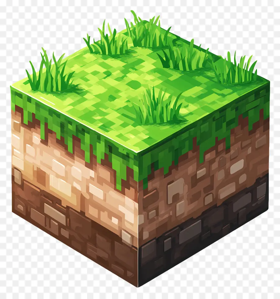 Minecraft，Bloc D'herbe Minecraft PNG