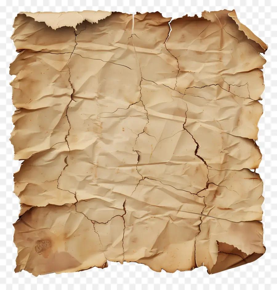 Vieux Papier Déchiré，Vieux Papier Froissé PNG