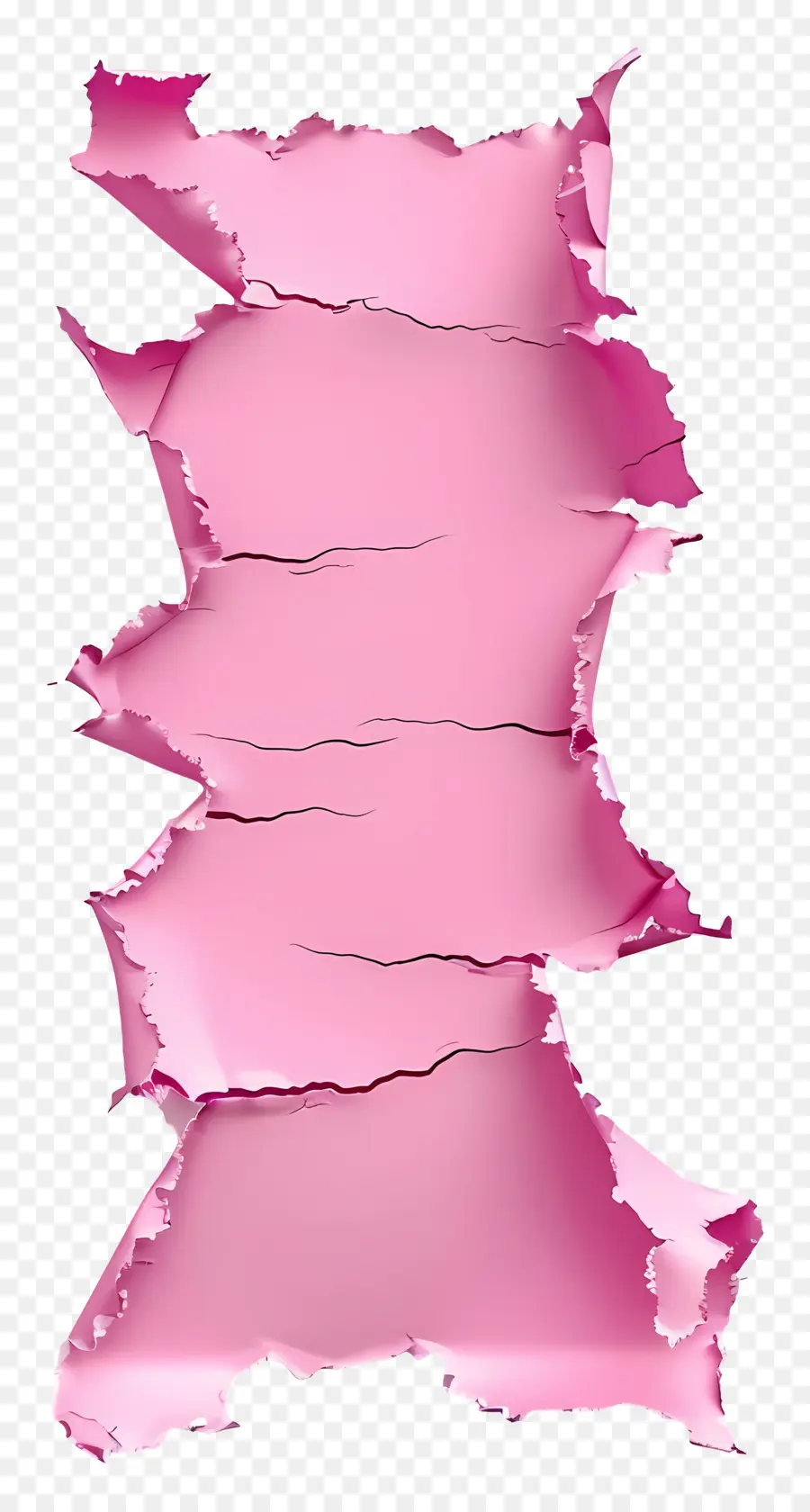 Papier Déchiré Rose，Papier Rose PNG