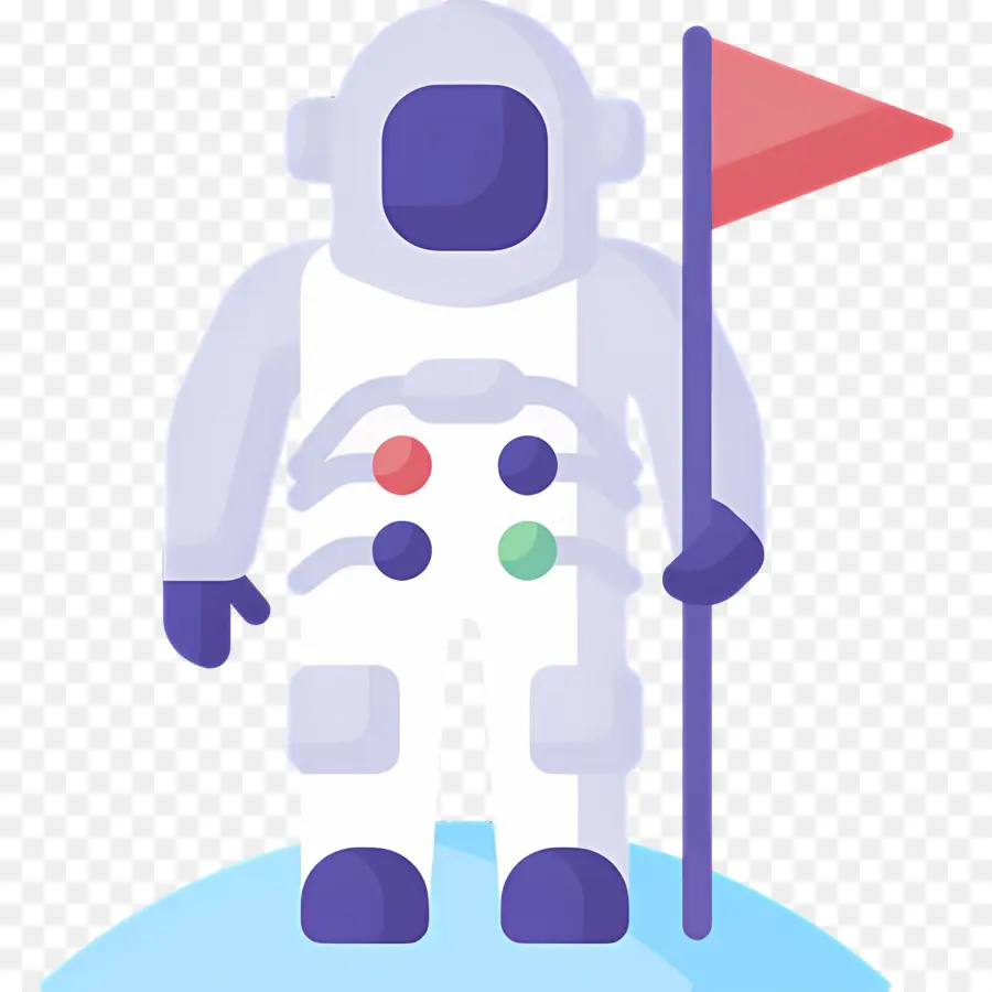 Astronaute，Astronaute Avec Drapeau PNG