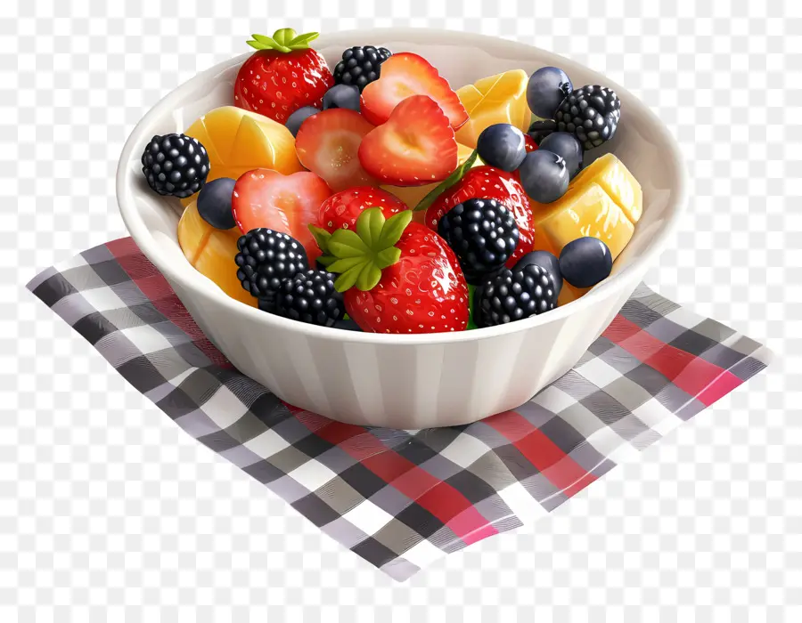 Bol De Fruits Pour Le Petit Déjeuner，Salade De Fruits PNG