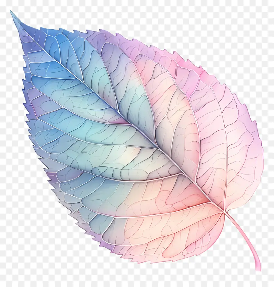 Feuille Pastel，Feuilles Colorées PNG