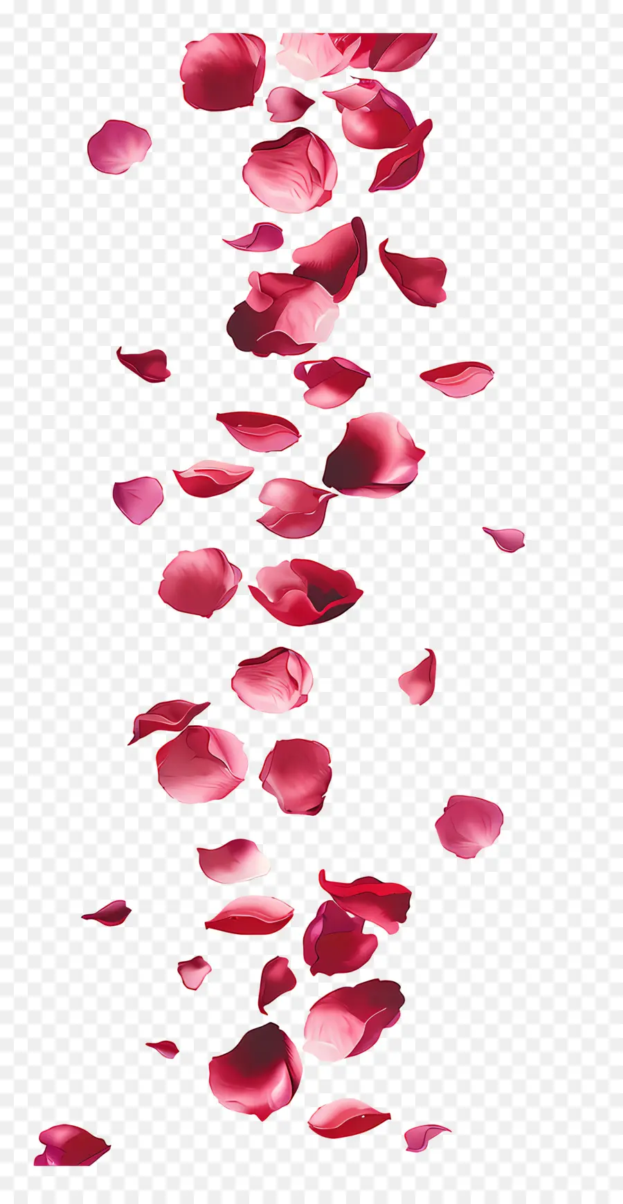 Chute De Pétales De Roses，Pétales De Roses Qui Tombent PNG