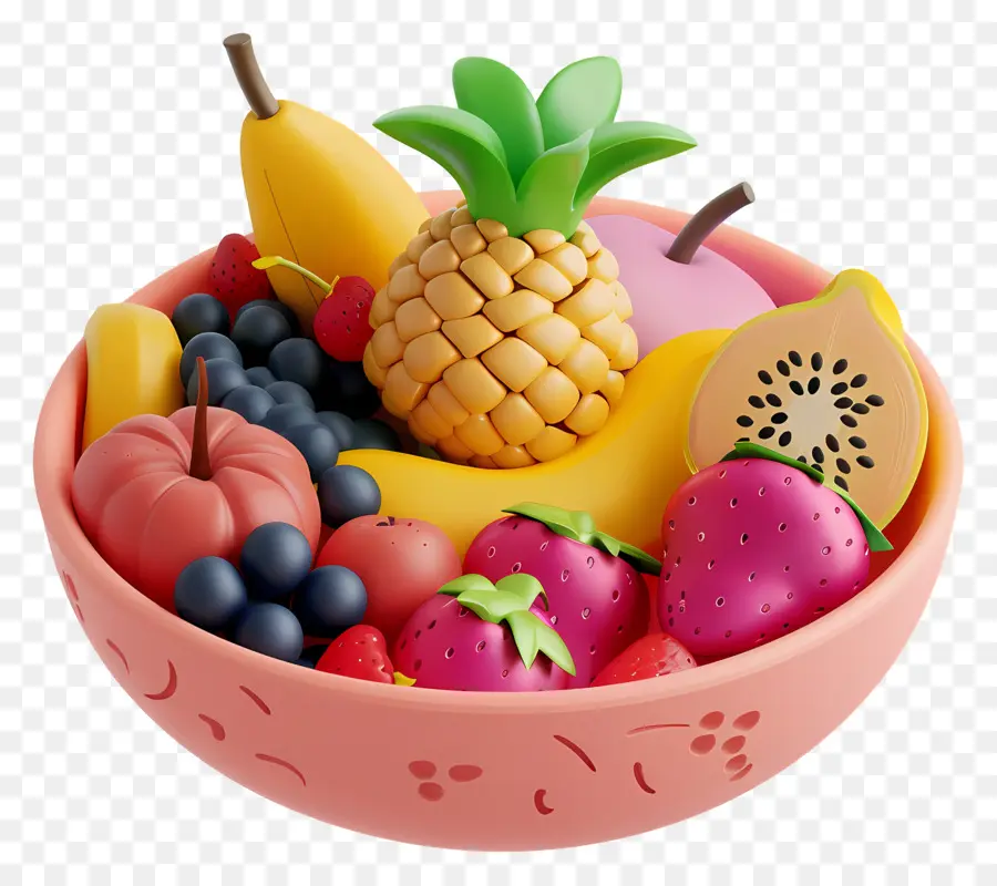 Bol De Fruits Pour Le Petit Déjeuner，Bol De Fruits PNG