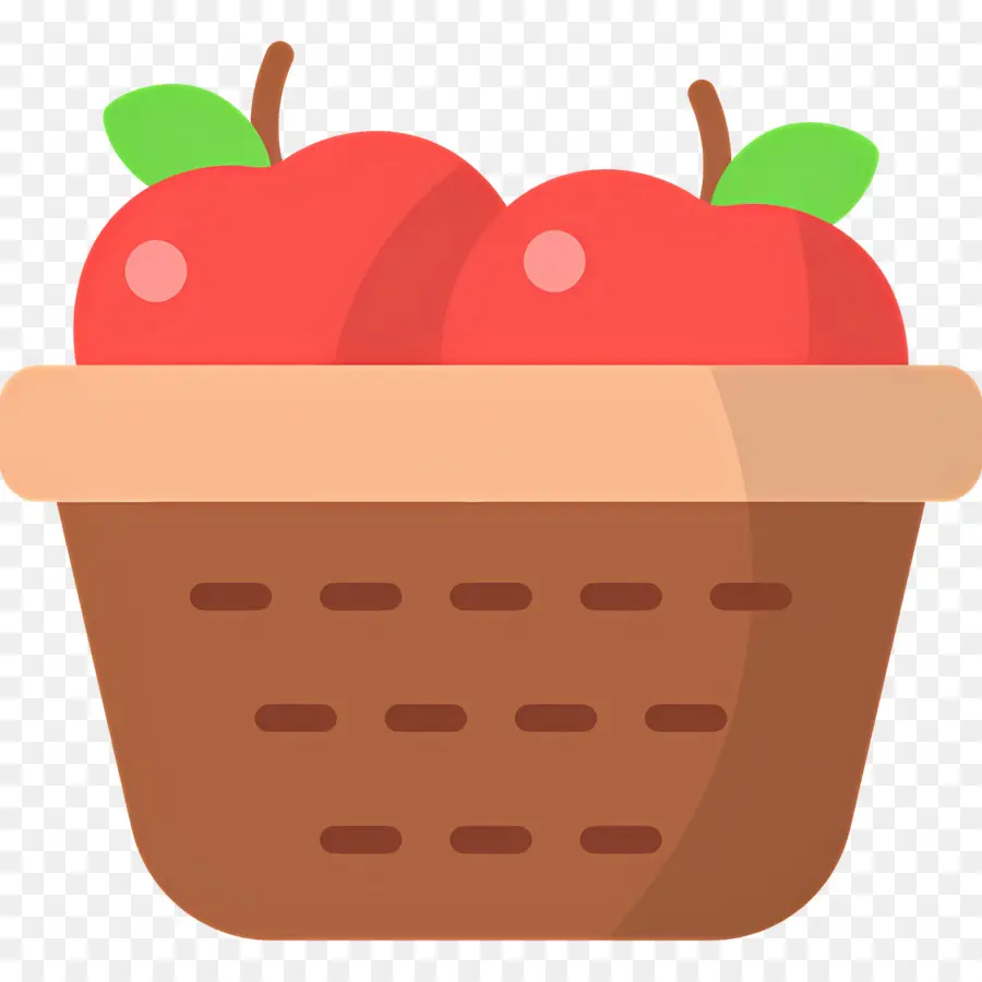 Panier De Pommes，Fruit PNG