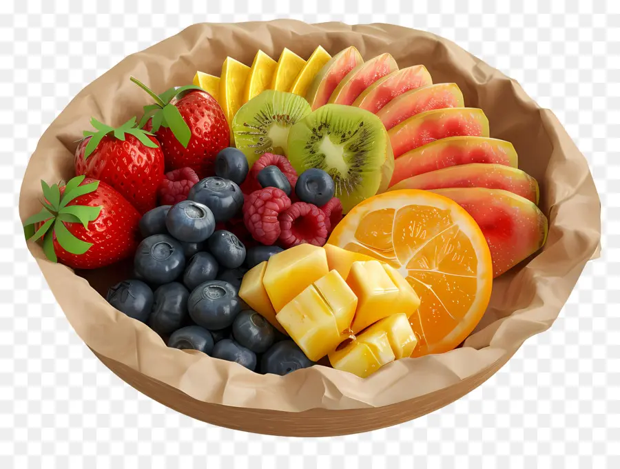 Bol De Fruits Pour Le Petit Déjeuner，Bol De Fruits PNG