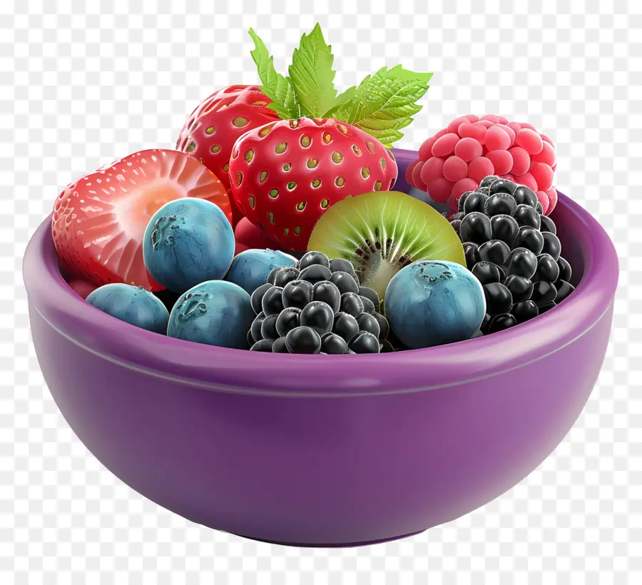 Bol De Fruits Pour Le Petit Déjeuner，Bol De Baies PNG