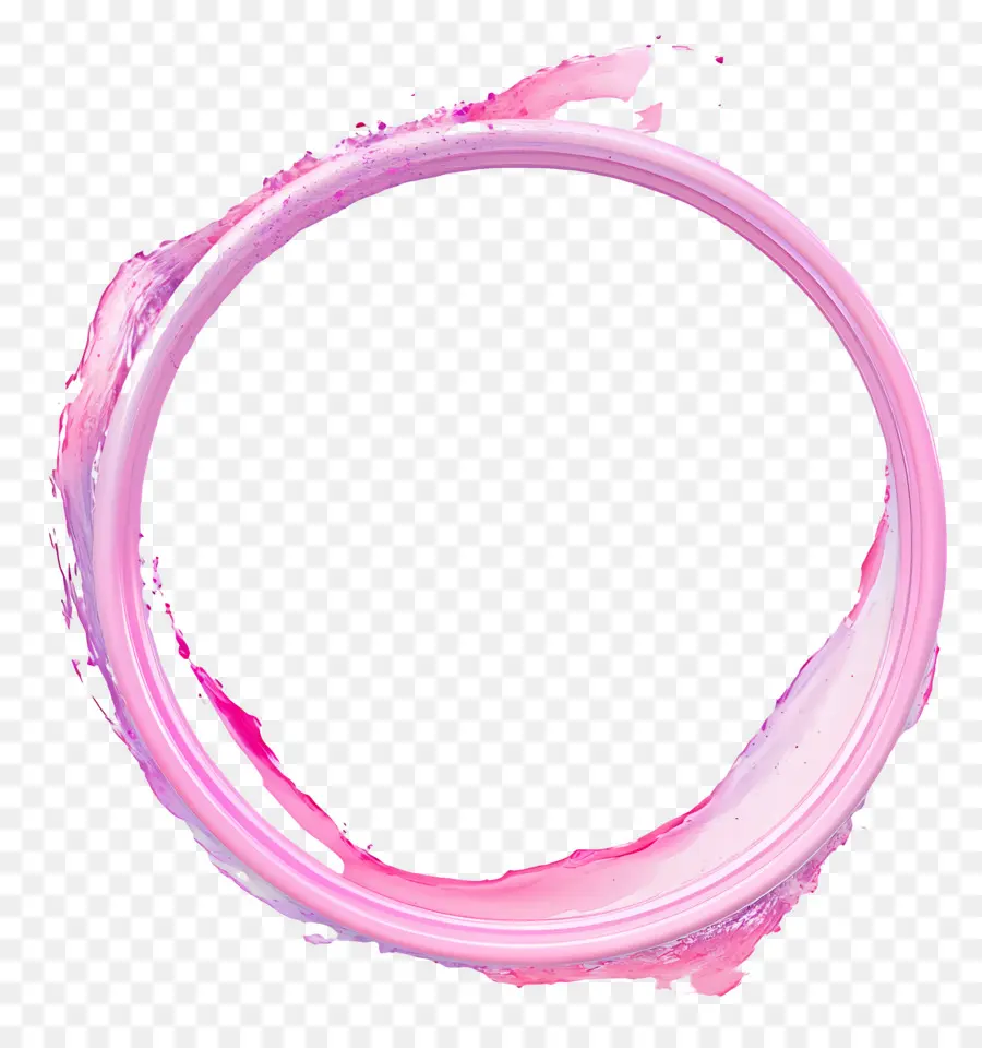 Cadre Cercle Rose，Cercle Rose PNG