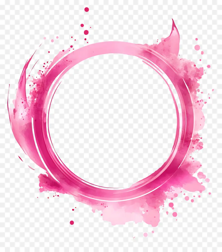 Cadre Cercle Rose，Cercle PNG