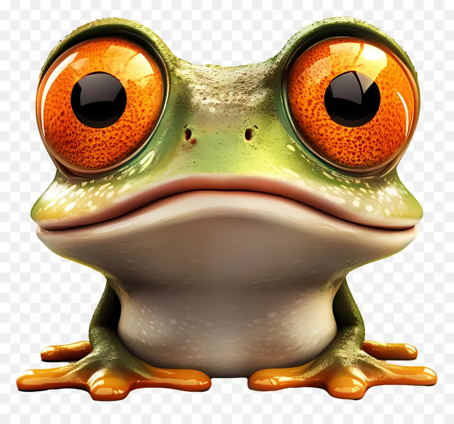 Grenouille De Dessin Animé，Visage De Grenouille PNG