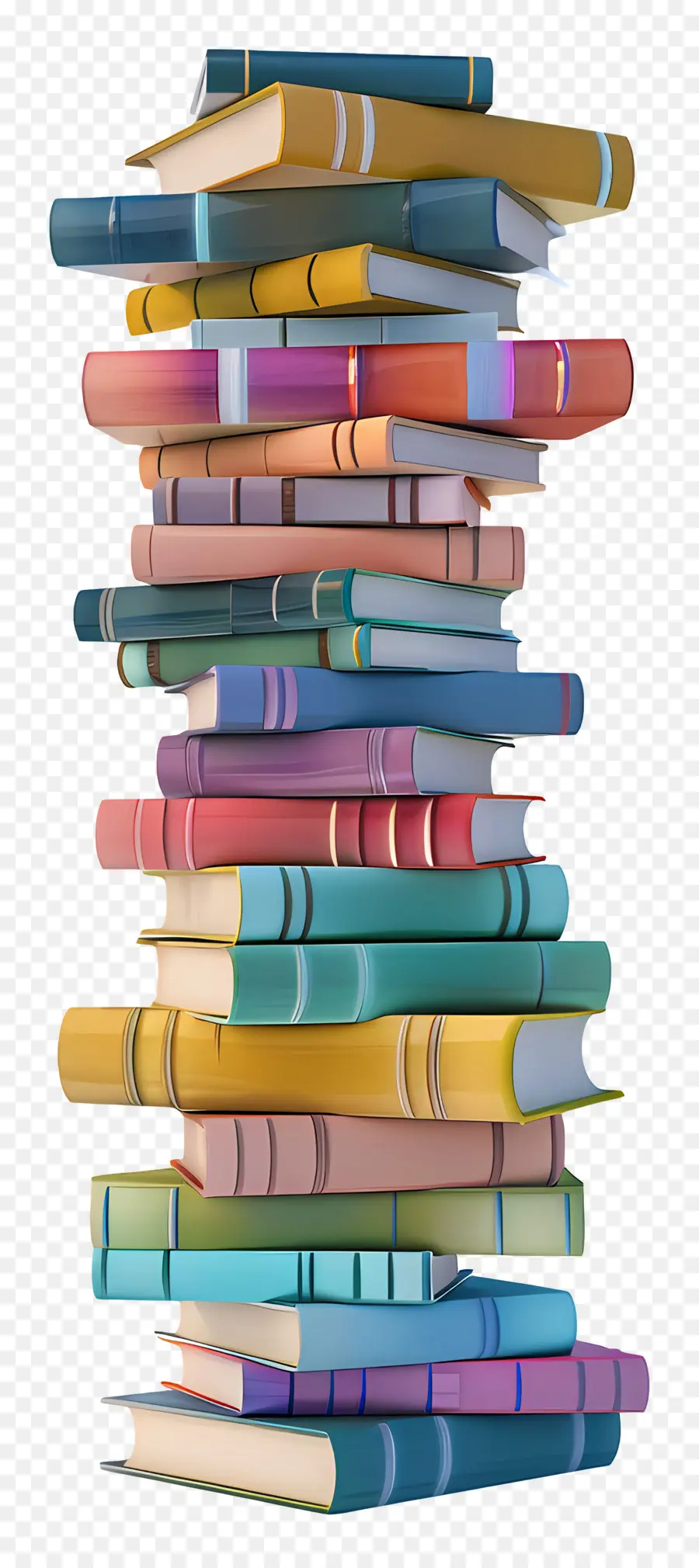 Pile De Livres Modèle 3d，Pile De Livres PNG