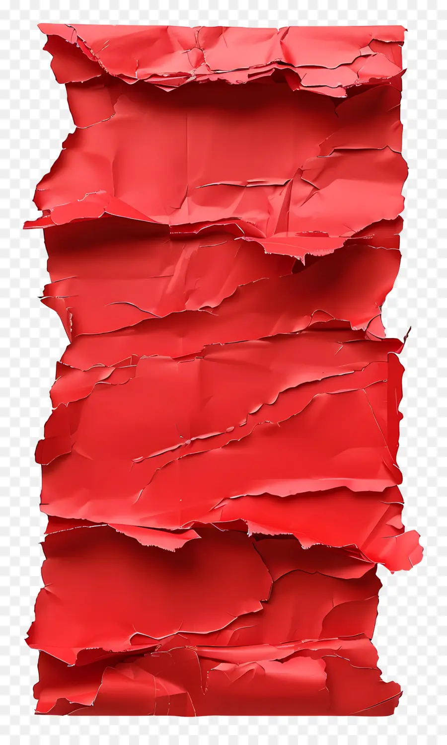 Papier Déchiré Rouge，Déchiré PNG