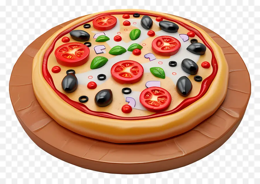 Pizza Grecque，Pizza Entière PNG