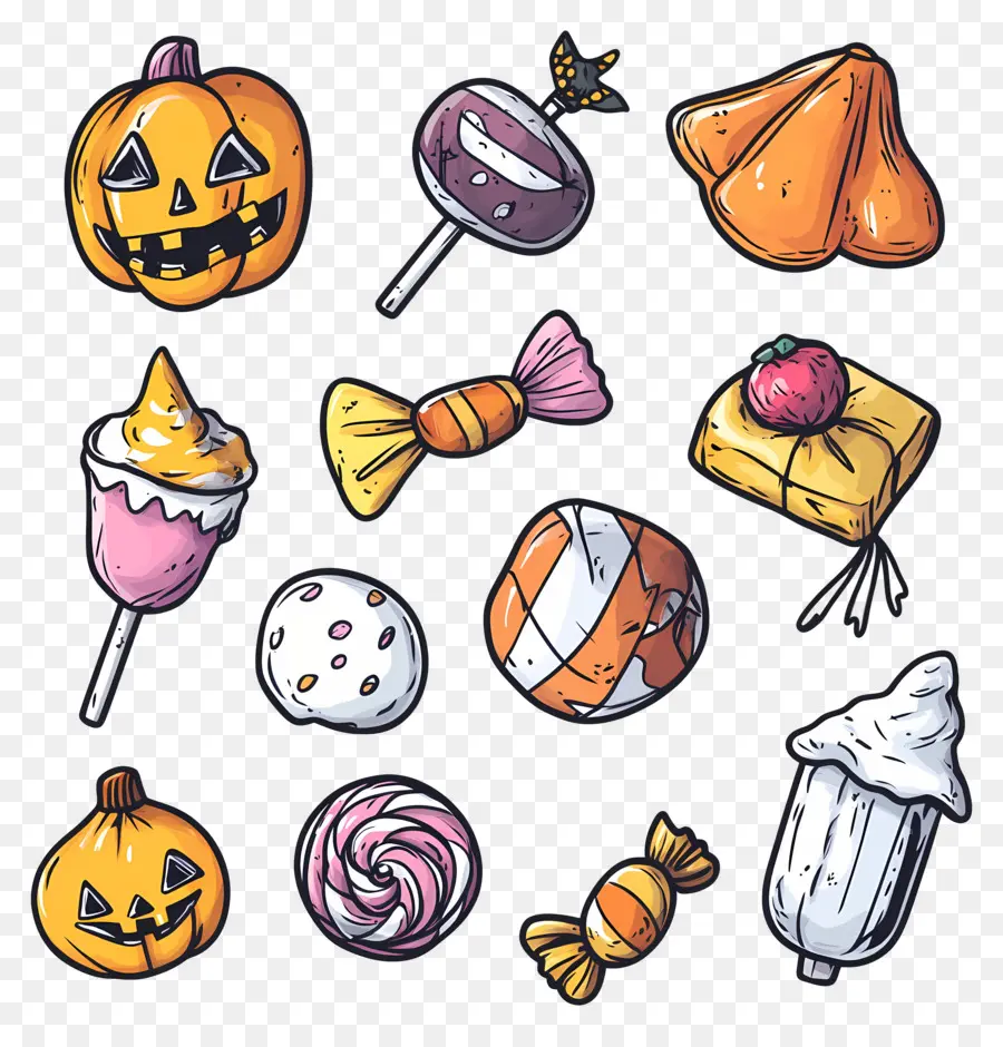 Bonbons D'halloween，Bonbons PNG