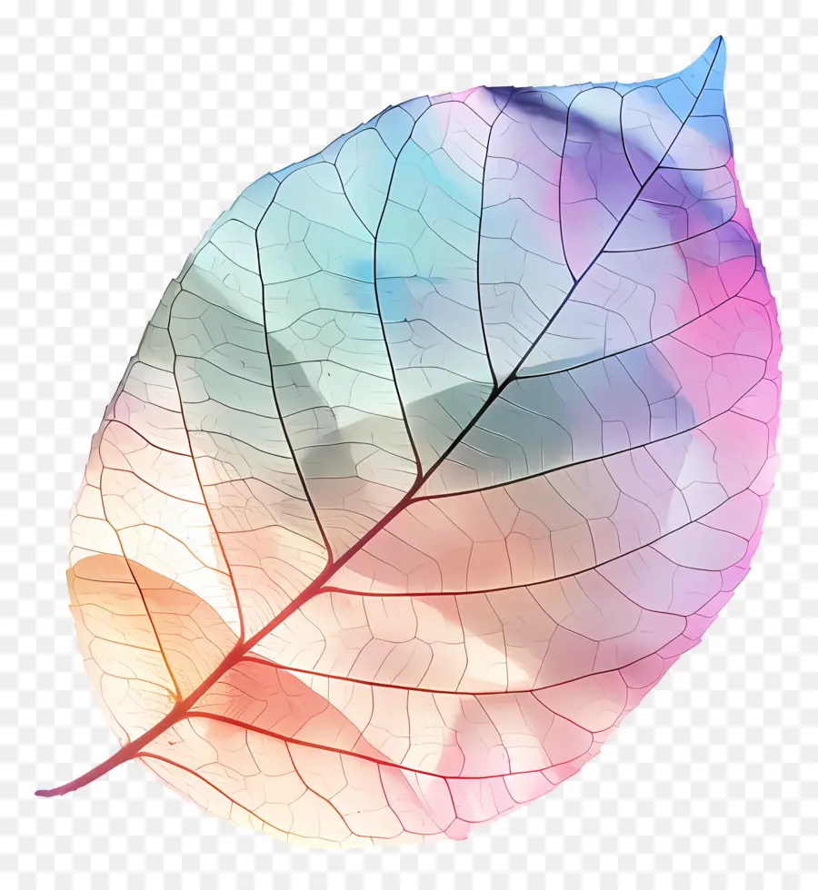 Feuille Pastel，Feuilles Colorées PNG