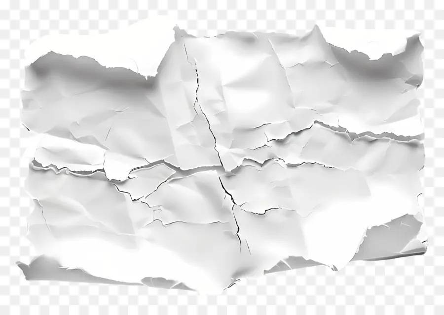 Papier Déchiré Blanc，Papier Déchiré PNG