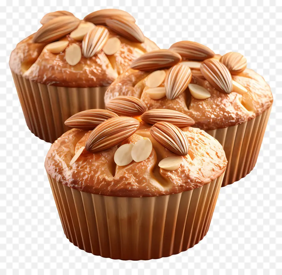 Muffins Aux Amandes，Muffin PNG