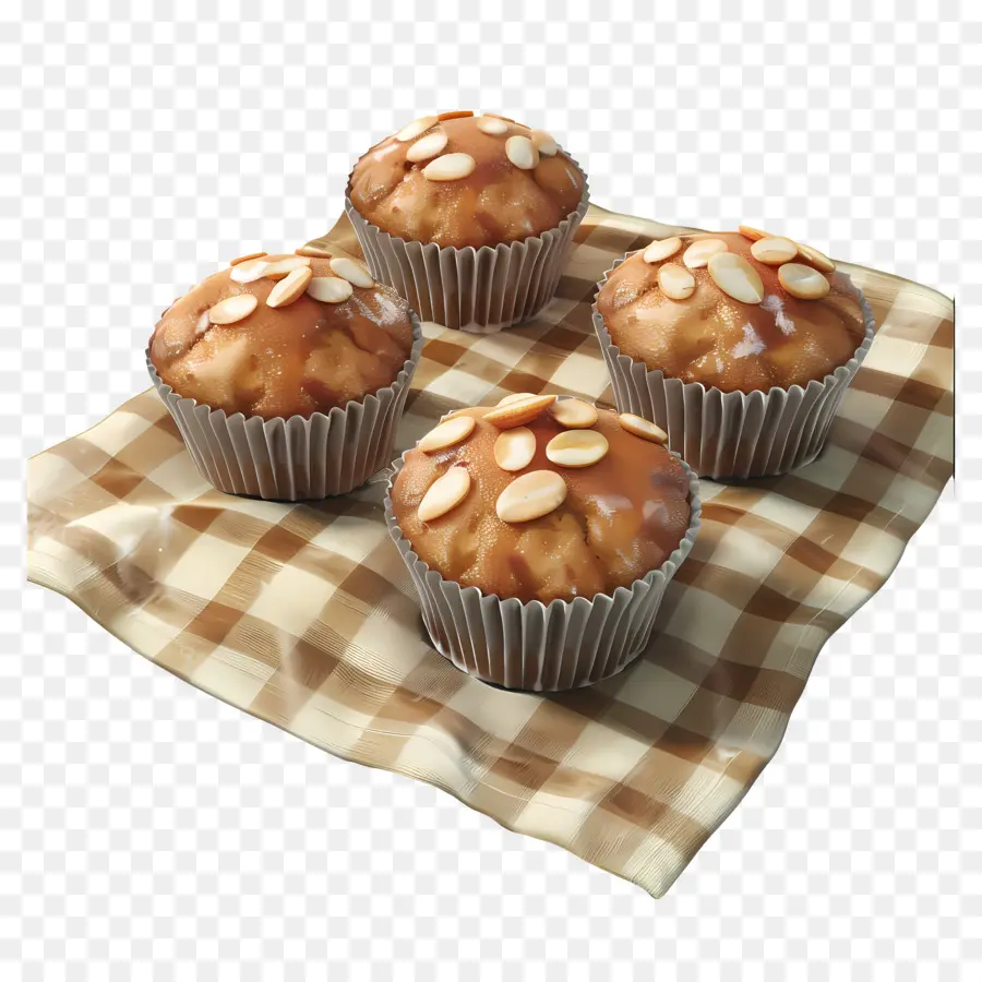 Muffins Aux Amandes，Muffins PNG